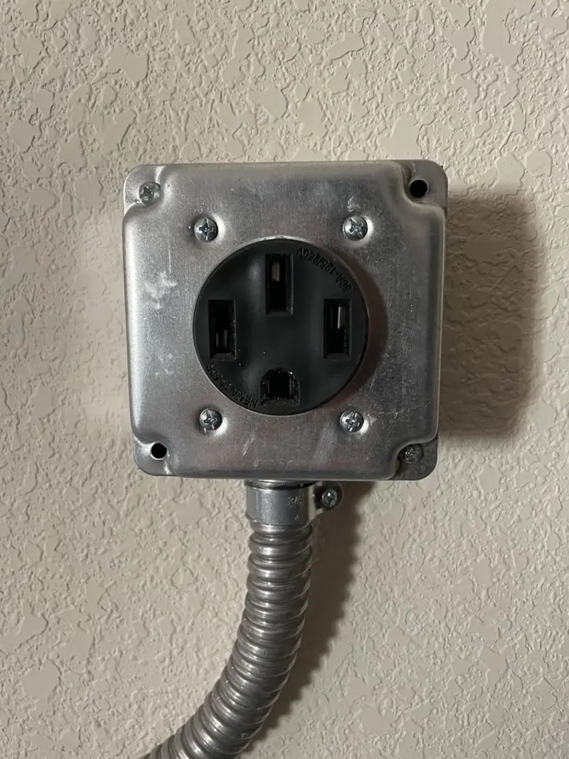 NEMA 14-50 outlet installed for Smart Home Electrical in Commerce City